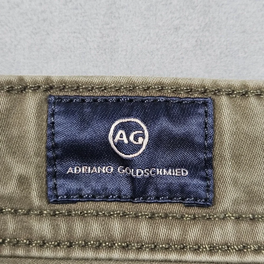Adriano Goldschmied The Graduate Jeans Mens 38x32 Olive Tailored Leg Designer